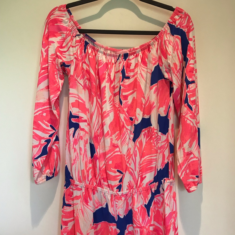Lilly Pulitzer Lana Romper in Tiki Pink